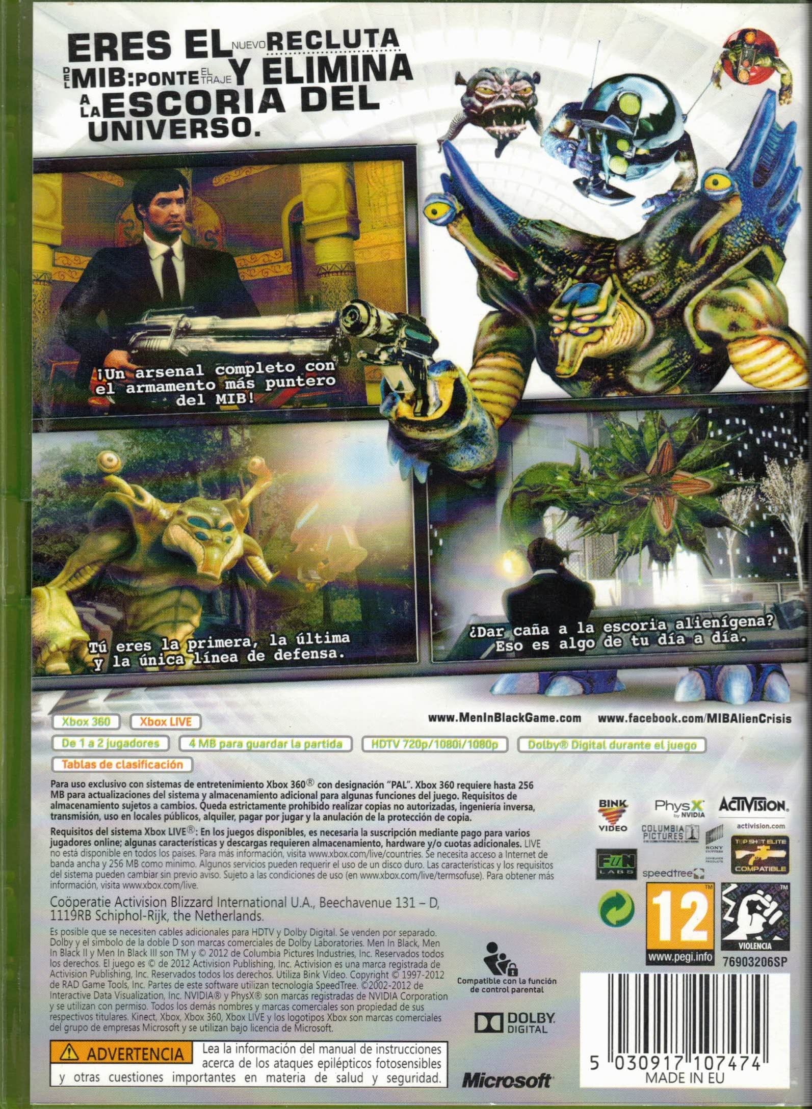 Men In Black 3 PS3 - PAL ESP - Nuevo Men In Black 3 PS3 - PAL ESP - Nuevo